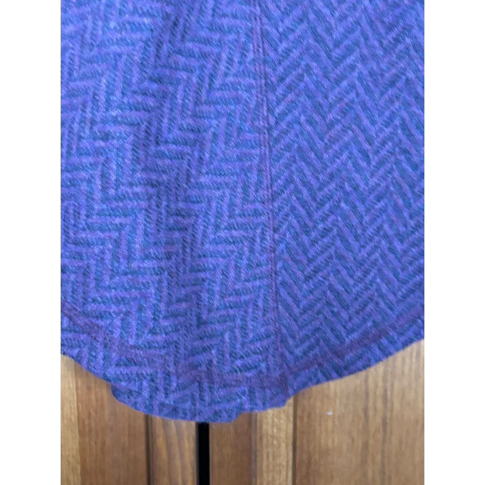 PrAna Mattea Pullover Sweater Knit Wool Blend Chevron Funnel Neck Red Plum W S - Picture 5 of 10